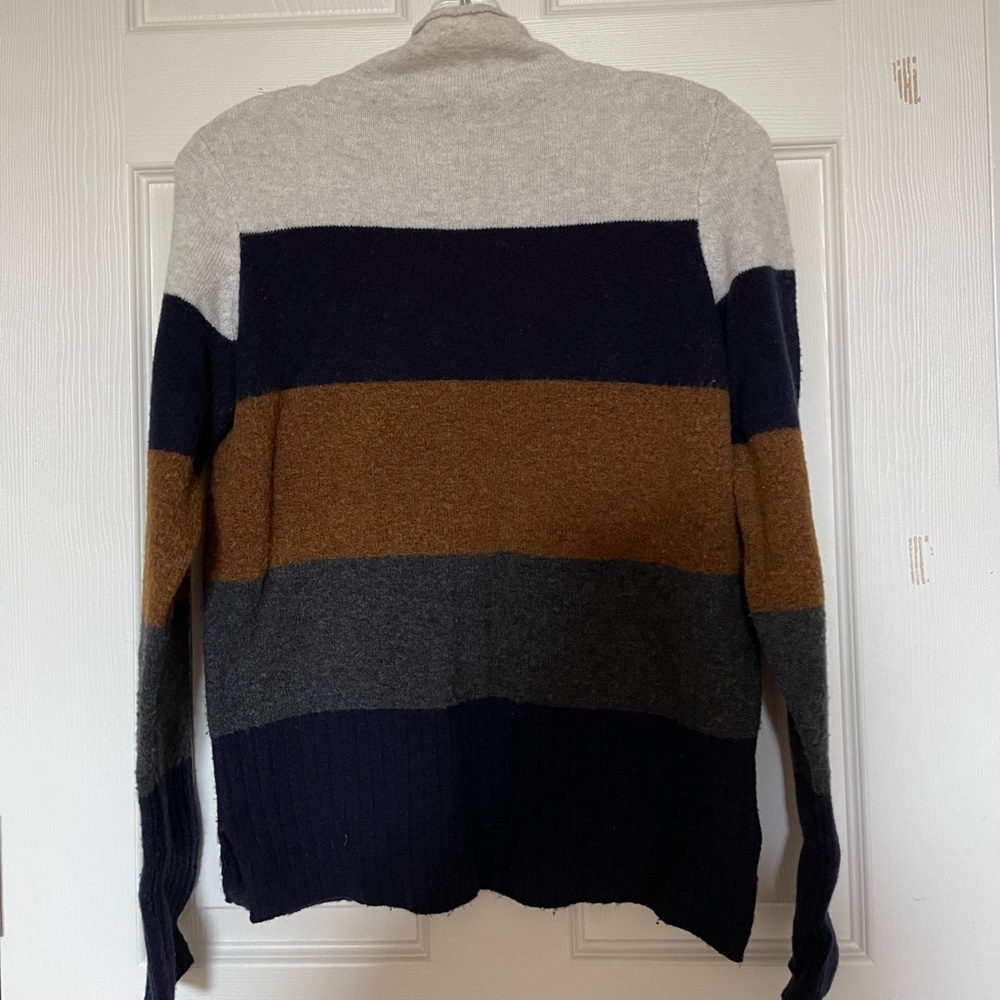 Madewell Merino Wool Mock Neck Striped Sweater